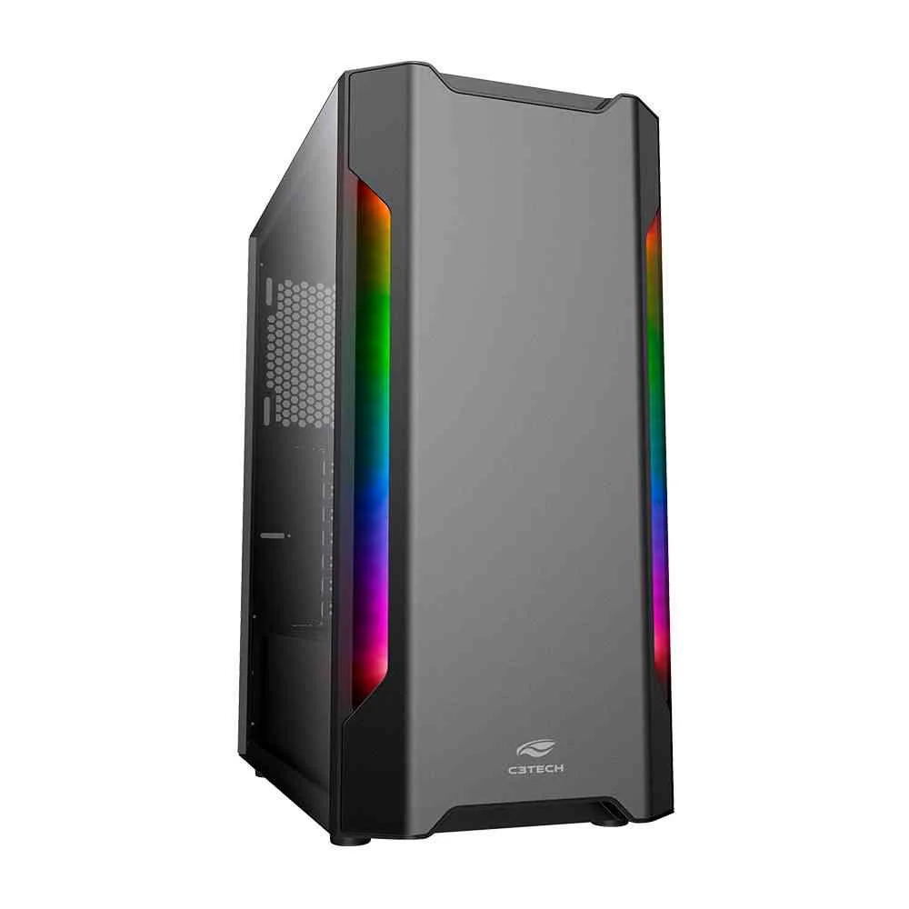 Gabinete Gamer Sem Fonte, C3tech - Mt-g680sbk