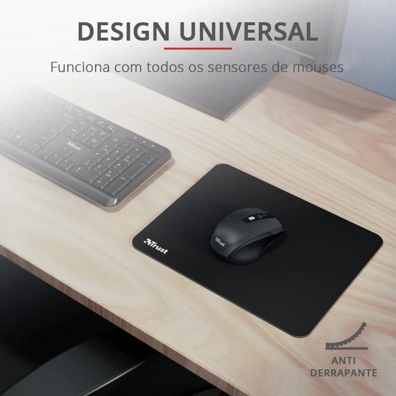 Imagem 5 de 5 do produto Mousepad Trust, Médio, Neoprene, 25Cmx21Cm - 24193