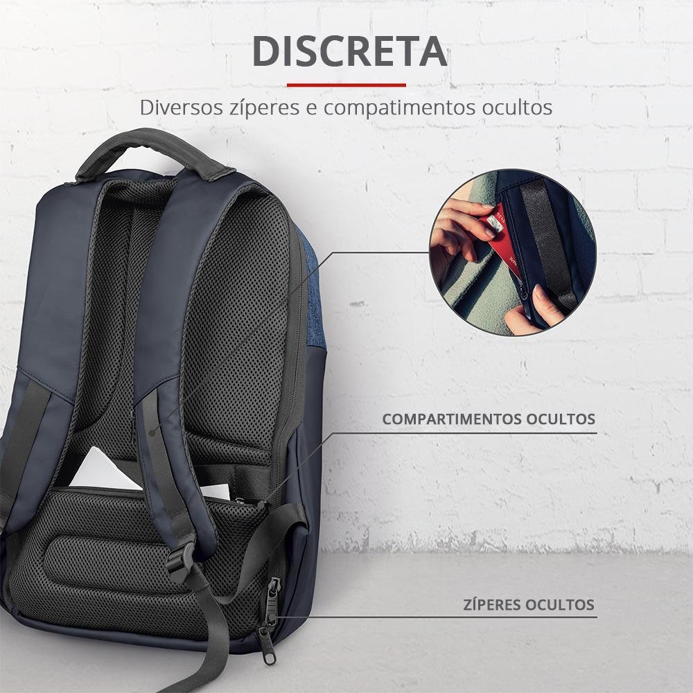 Imagem 4 de 5 do produto Mochila Anti Furto Nox 16" Trust Azul