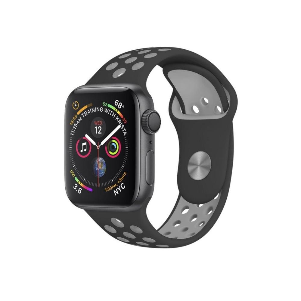 Pulseira Para Apple Watch 38mm/40mm - Armor Running - Preto E Cinza - Gshield