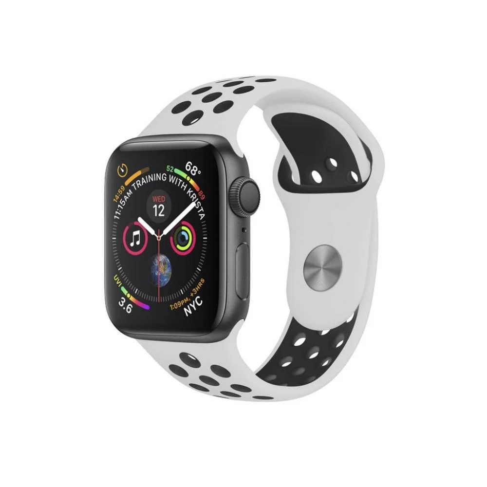 Pulseira Para Apple Watch 38mm /40mm Armor Running - Branco E Preto - Gshield