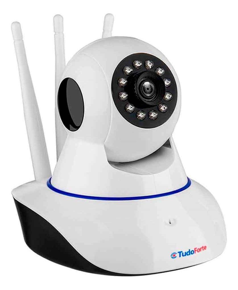 Câmera de Segurança Tudo Forte Bullet IP, HD, Lente 3.6 mm, Com Áudio, Grava Em Cartão SD, Com 2 Antenas, Visão Noturna