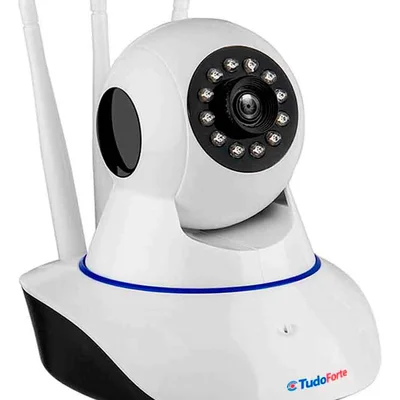 Câmera de Segurança Tudo Forte Bullet IP, HD, Lente 3.6 mm, Com Áudio, Grava Em Cartão SD, Com 2 Antenas, Visão Noturna
