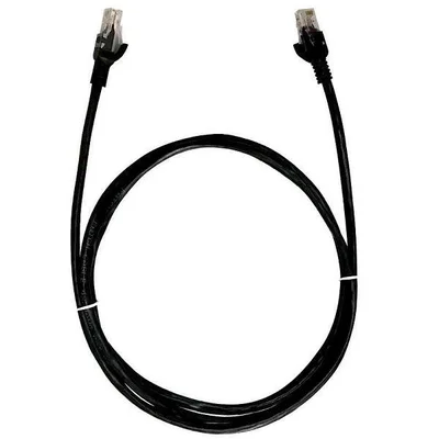 Cabo de Rede Plus Cable Patch Cord, CAT5E, 1.5M, Preto - PC-ETHU15BK