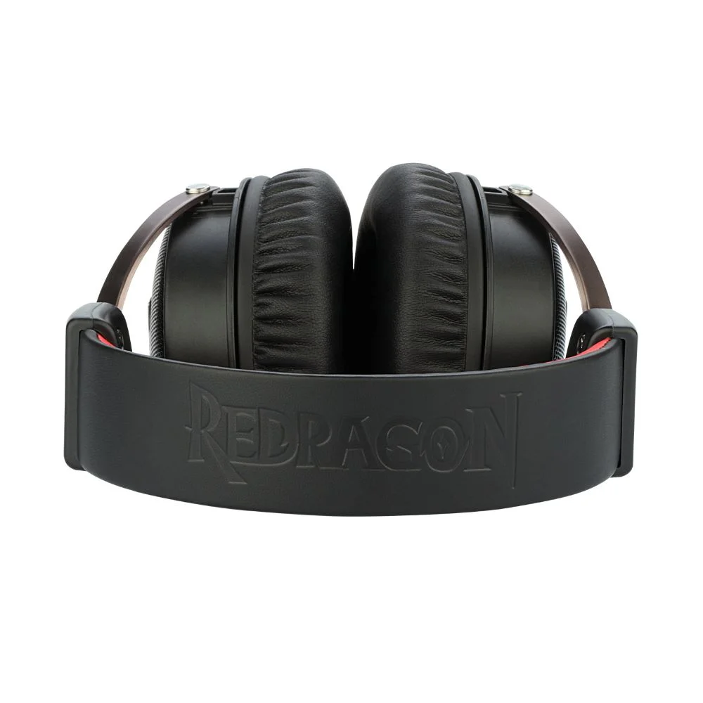 Headset Gamer Redragon H520 Icon, 7.1 Usb, Preto e vermelho