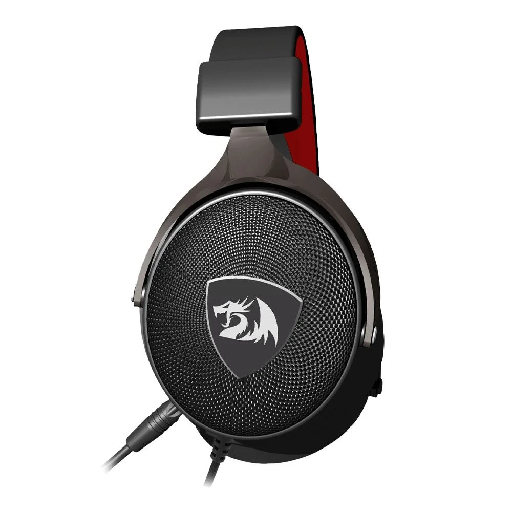 Headset Gamer Redragon H520 Icon, 7.1 Usb, Preto e vermelho
