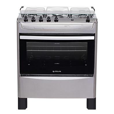 Fogão de Piso New Fastcook 5 Bocas Atlas BivoltO fogão New Fastcook possui manípulos removíveis com novo design, fácil de usar e simples para limpar.