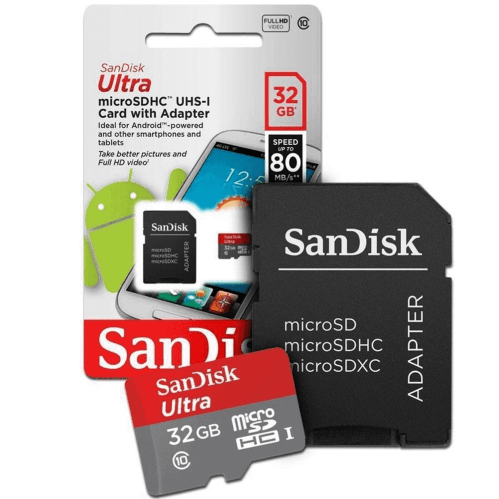 PinonオンラインショップSanDisk Ultra 32GB Class Card MicroSDHC UHS-I s SDSQUNR-032G- 100MB 10