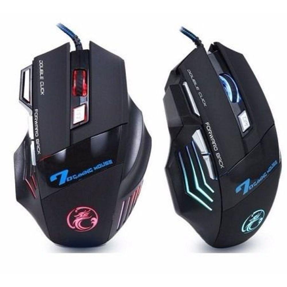 Imagem 2 de 3 do produto Mouse Gamer, Usb, X7 Gaming, 2400dpi, Led, Sport, 7 Botões, Estone