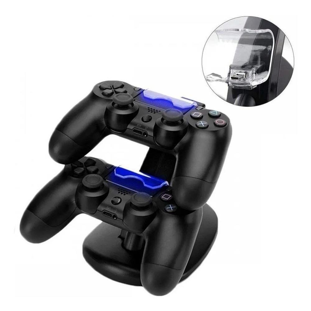 Dock Station Oivo Duplo Para Controle Ps4, Base Carregadora, 500Ma, USB