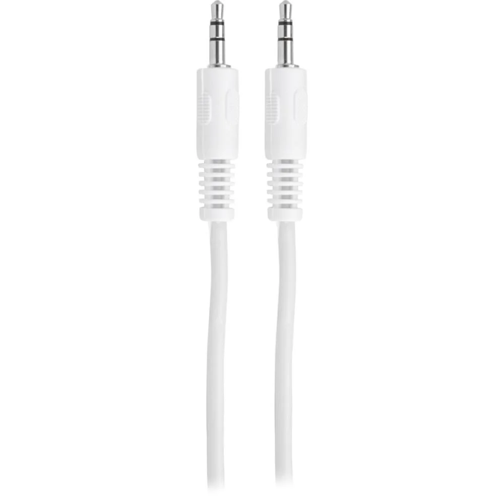 Imagem 3 de 3 do produto Cabo De Audio P2xp2 Estéreo 1,8mts Branco