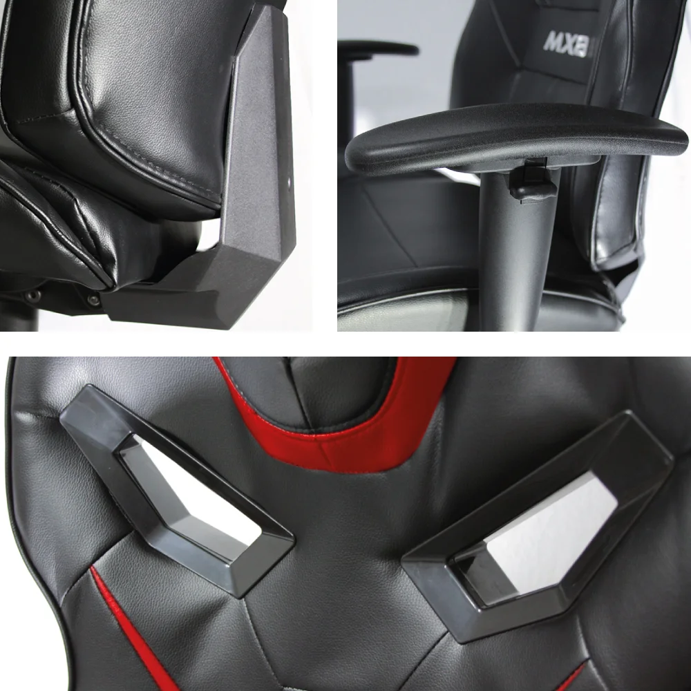 Imagem 4 de 4 do produto Cadeira Gamer Mymax Mx8, Giratória, 150Kg, Preto E Vermelho