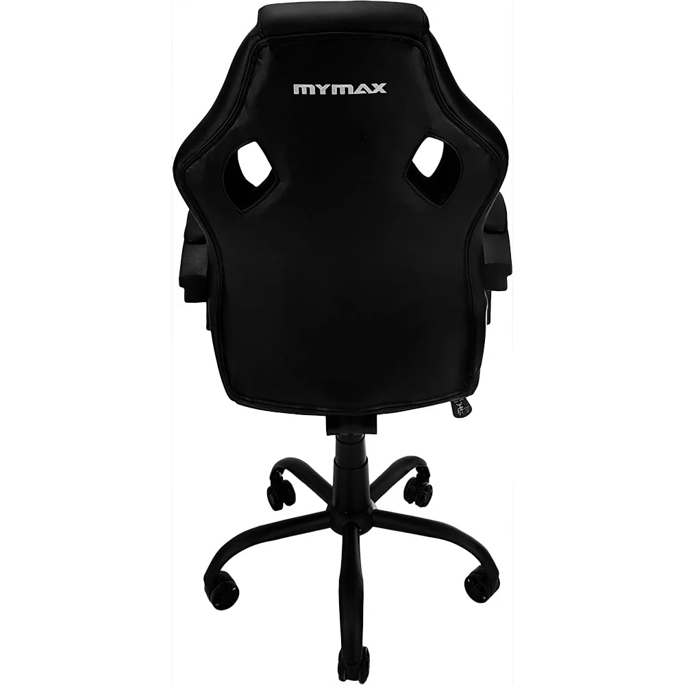 Cadeira Gamer Mymax Mx0, Suporta Até 120kg, Giratória, Preto E Branco Cadeira Gamer Mymax Mx0, Suporta Até 120kg, Giratória, Preto E Branco
