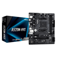 Placa Mãe Asrock A520m-hvs Amd Am4 Matx Ddr4 - 90-mxbe60-a0uayz