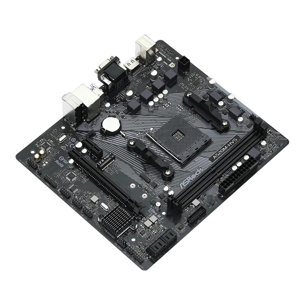 Imagem 4 de 5 do produto Placa-Mãe AsRock A520M-HVS, AMD AM4, mATX, DDR4 - 90-MXBE60-A0UAYZ