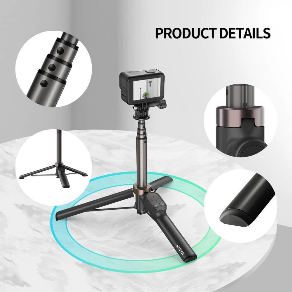 ②2本セット Basto E Tripé Para Celular E Gopro Com Controle
