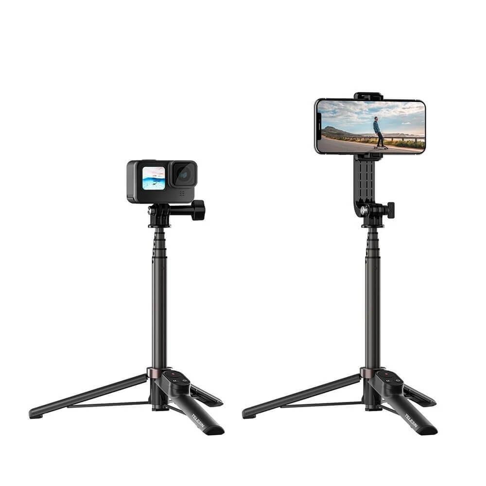 Basto E Tripé Para Celular E Gopro Com Controle