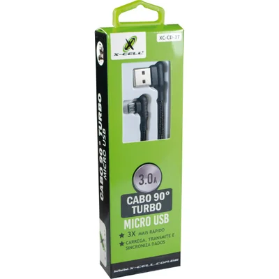 Cabo Usb Dados Turbo 90graus/micro Usb