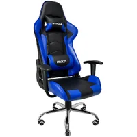 Cadeira Gamer Mymax Mx7, Até 150Kg, Giratória, Preto E Azul Cadeira Gamer Mymax Mx7, Até 150Kg, Giratória, Preto E Azul