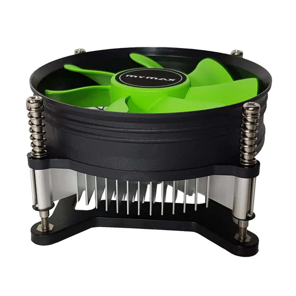 Imagem 2 de 5 do produto Cooler Para Processador Mymax, Intel, 80mm, Preto e Verde - MYC/TX900-OR