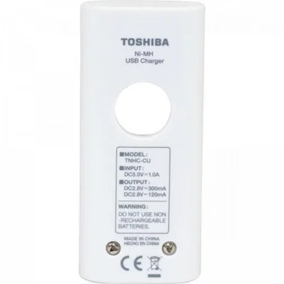 Carregador De Pilha Usb, Aa/aaa Min.2000 Mah C/2, Toshiba — foto 5