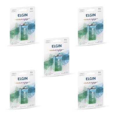Kit Com 5 Cartelas De Baterias 9v Alcalina C/1 Ht01 82158