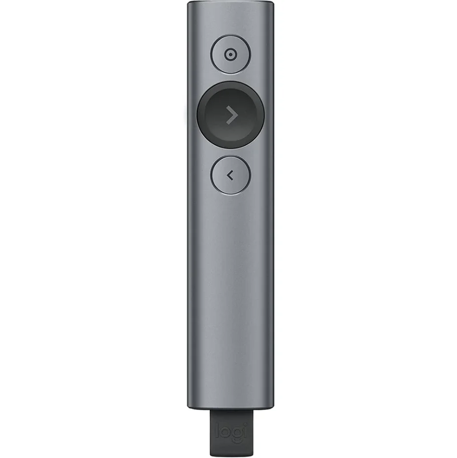Imagem 4 de 5 do produto Apresentador Logitech Spotlight Sem Fio, Bluetooth e USB 2.4GHz, Grafite - 910-005216