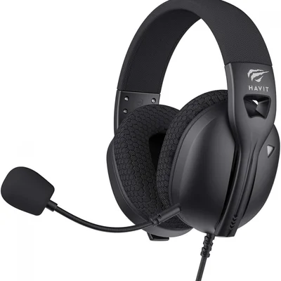 Headset Gamer Fuxi-H5d, Driver 50mm, Microfone Destacável, P3 3.5mm, Adaptador Y PC, Preto