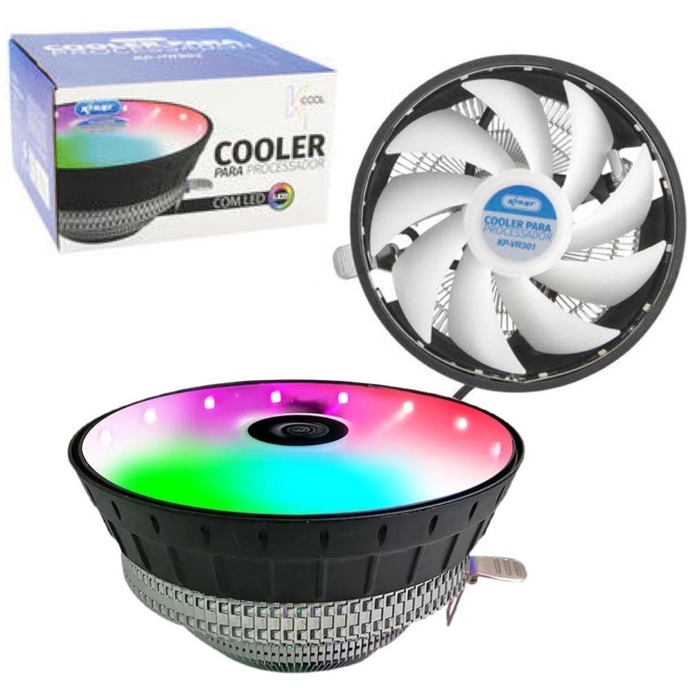 Cooler Para Processador Knup Universal, RGB LED, 65W - KP-VR301 4