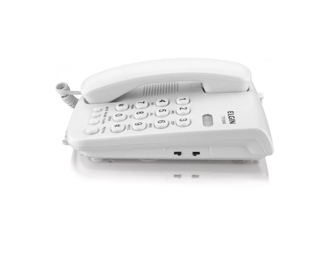 Imagem 4 de 5 do produto Telefone Com Fio De Mesa Tcf2000b Branco - Elgin