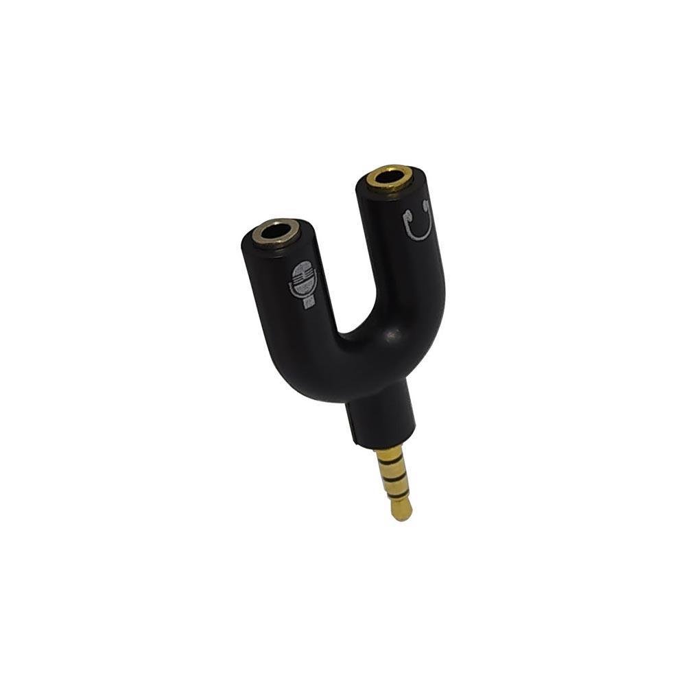 Imagem 3 de 5 do produto Adaptador P3 X P2 Xtrad, Fone, Microfone - XT-2089