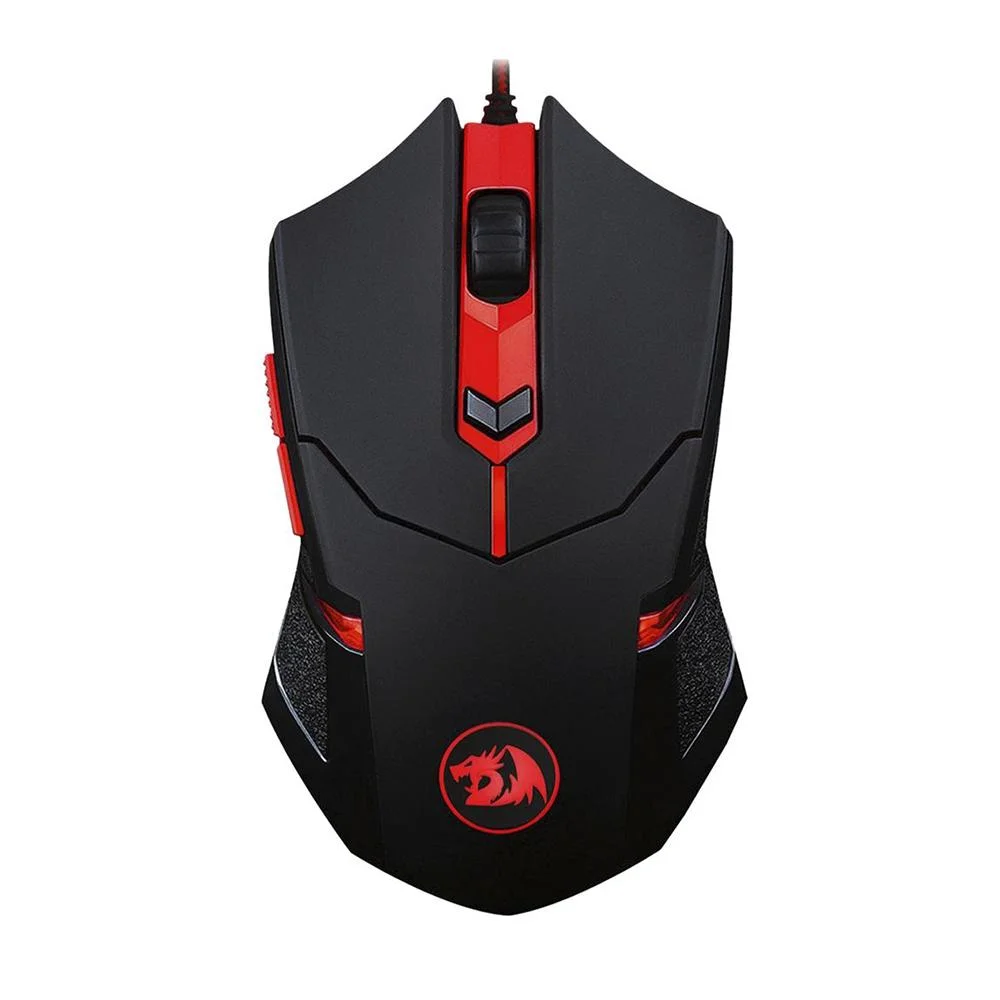 Imagem 5 de 5 do produto Mousepad+mouse Sem Fio Gamer Redragon M601 Preto E Vermelho