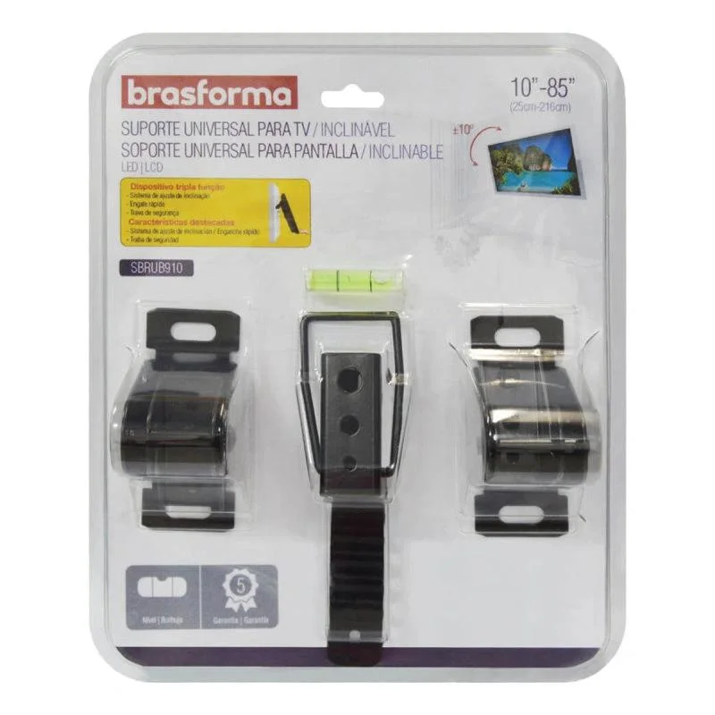Imagem 2 de 4 do produto Suporte Universal Inclinavel Para Tv Led, Lcd, Plasma, 3d E Smart Tv De 10 A 85 Sbrub910