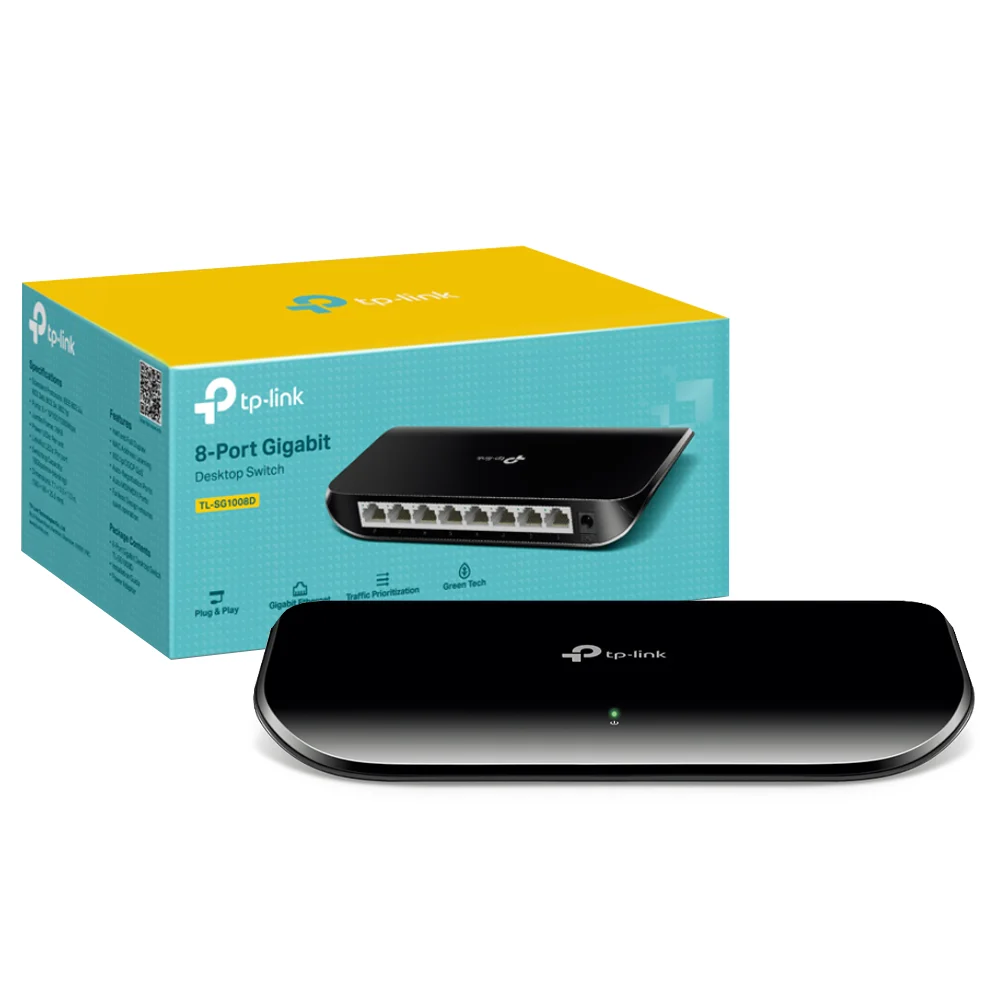 TPLink Switch 8 Portas TLSG1008D KaBuM