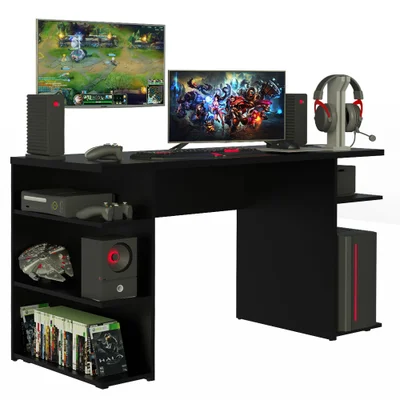 Mesa para Escritório Madesa, Preto - 9409