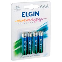 Pilha Alcalina AAA Elgin LR03, 4 Unidades - 82155
