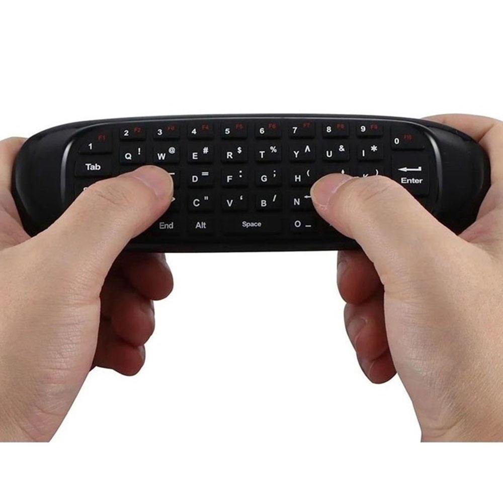 Imagem 2 de 5 do produto Mini Teclado Air Mouse Sem Fio Usb 2,4ghz Android Pc Smar Tv