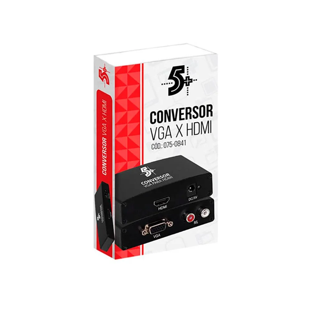 Imagem 4 de 5 do produto Conversor De Vídeo, Vga Para Hdmi, Entrada Vga / Saída Hdmi-pix