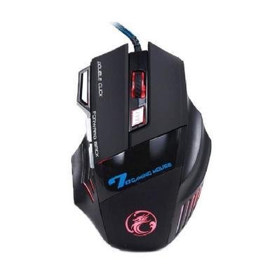 Mouse Gamer Infokit, LED, 2400 DPI, 6 Botões, Preto