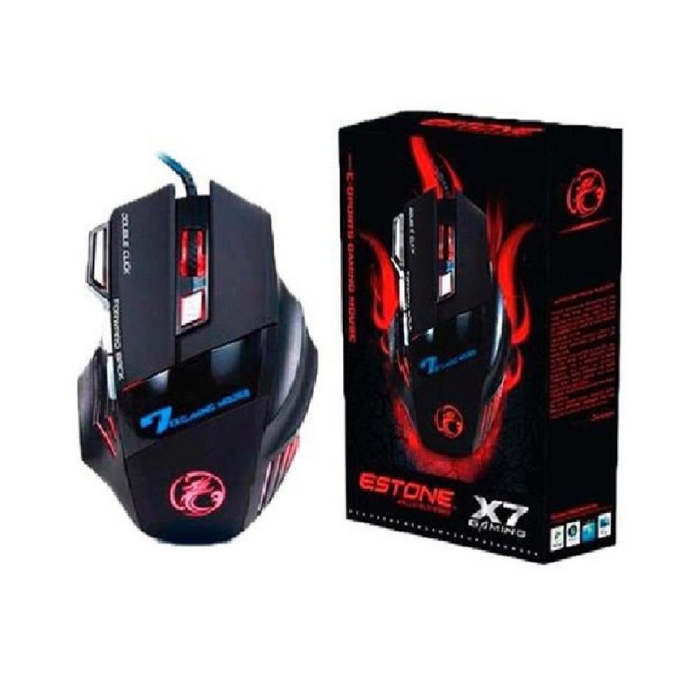 Imagem 2 de 2 do produto Mouse Gamer Infokit, LED, 2400 DPI, 6 Botões, Preto