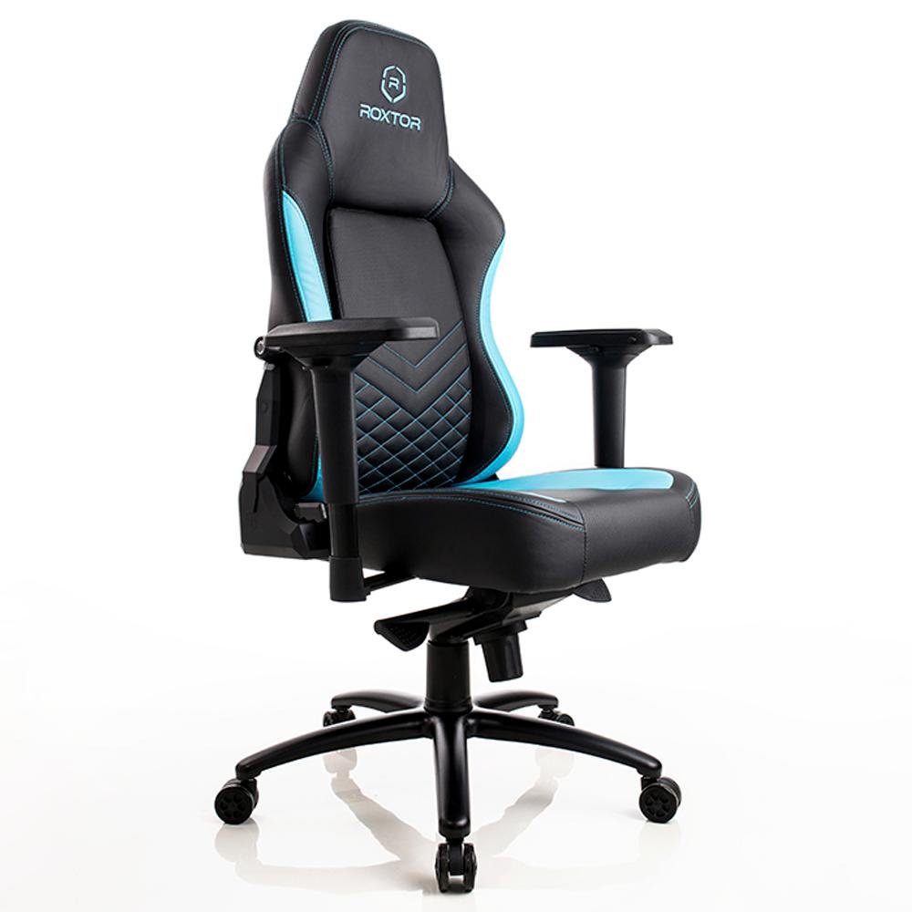 Cadeira Gamer Ergonômica Azul e Preta - Roxtor