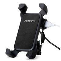 Suporte Celular Ferro Moto Garra De Ferro C/ Carregador Usb