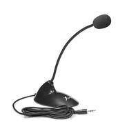 Microfone Gamer de Mesa Knup Podcast, Para PC e Notebook, P2, Pedestal - KP-903