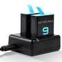 Carregador Duplo Funpro Para Gopro Hero 9 Black E Hero 10 Black