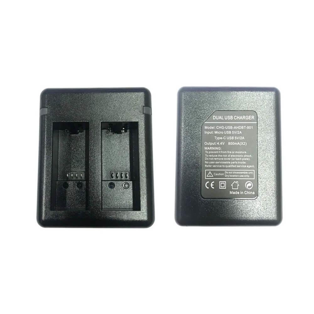 Carregador Duplo Funpro Para Gopro Hero 9 Black E Hero 10 Black