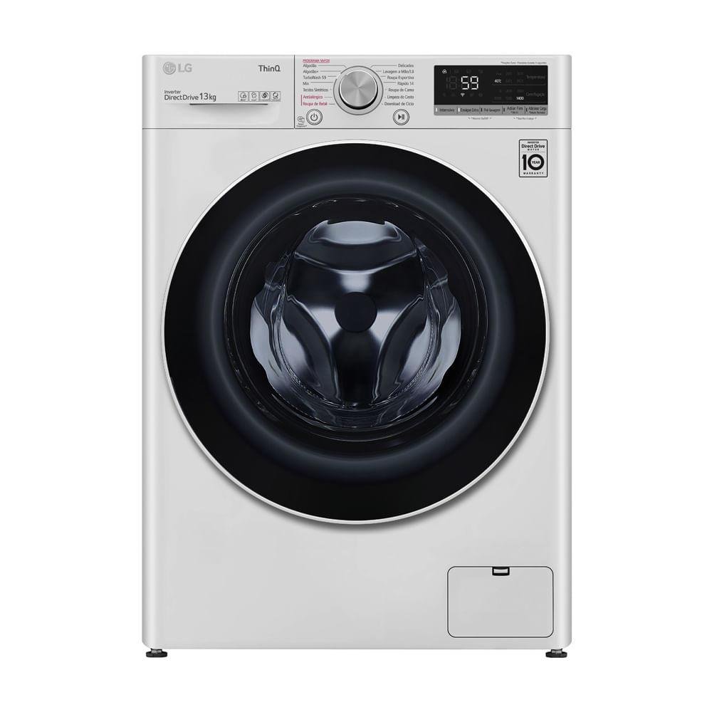 Máquina De Lavar Front Load LG Smart Com Inteligência Artificial Aidd™ 13KG, Vc4 Fv5013wc4a - Branca 220v