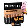 Pilha Duracell Alcalina  Aa C/8 Unidades