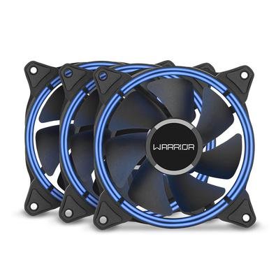 Kit Cooler FAN com 3 Unidades Multi Warrior Harb, 120mm, Azul - GA193
