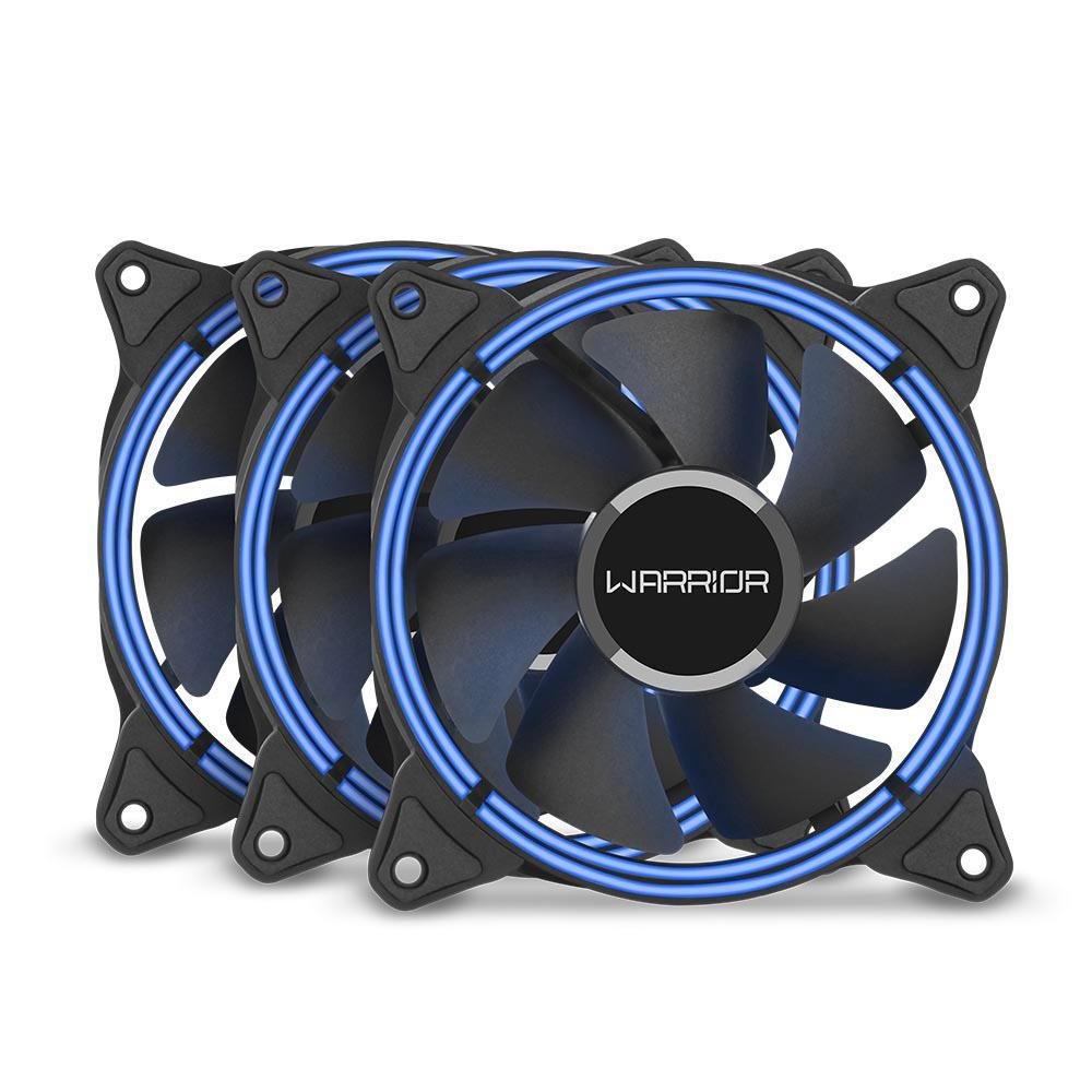 Kit Cooler FAN com 3 Unidades Multi Warrior Harb, 120mm, Azul - GA193 4