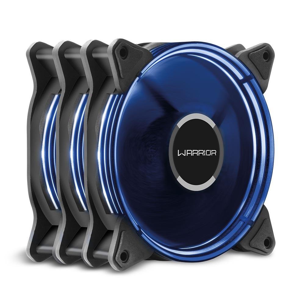 Kit Cooler FAN com 3 Unidades Multi Warrior Harb, 120mm, Azul - GA193 6